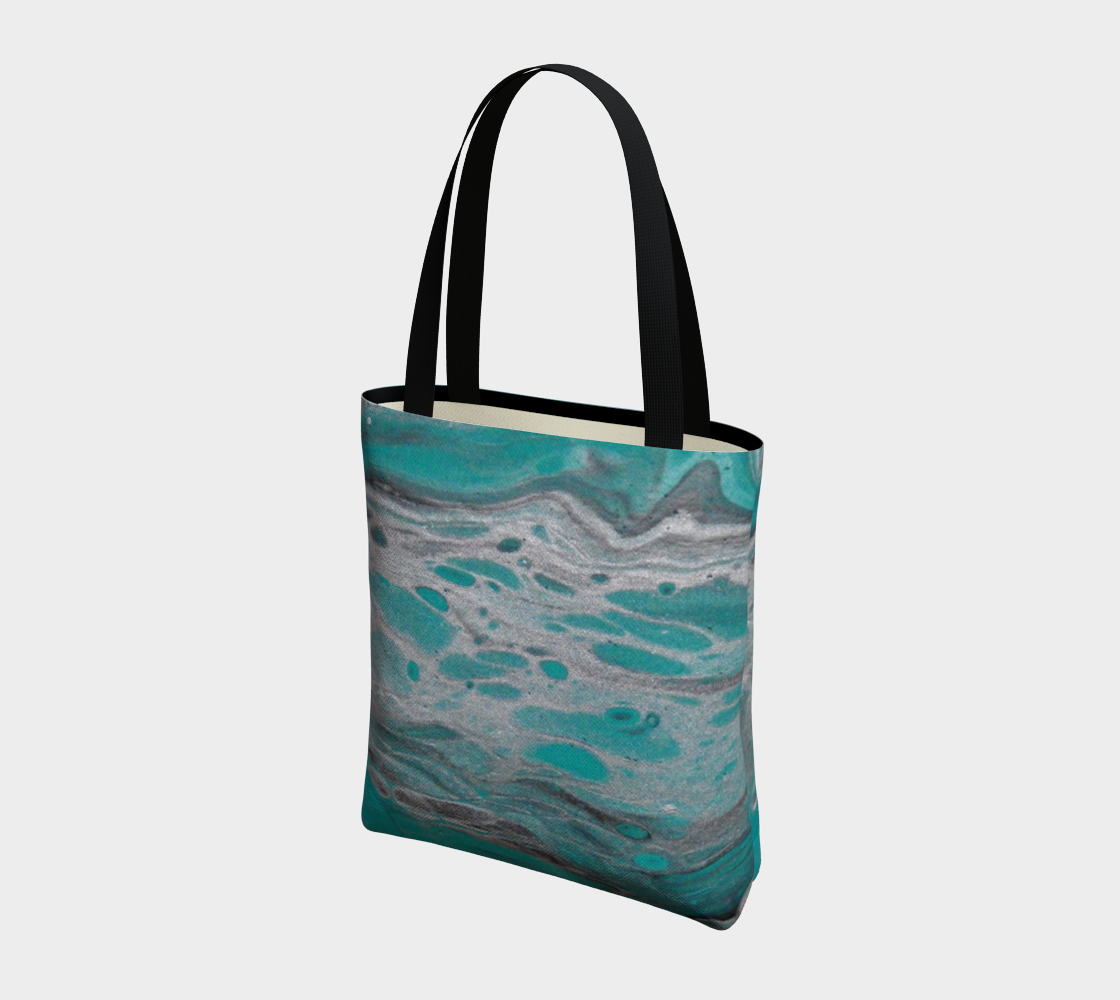 Aperçu de Turquoise Summit Tote Bag #3