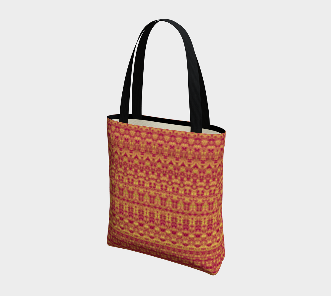 Red and Saffron Damask preview #3