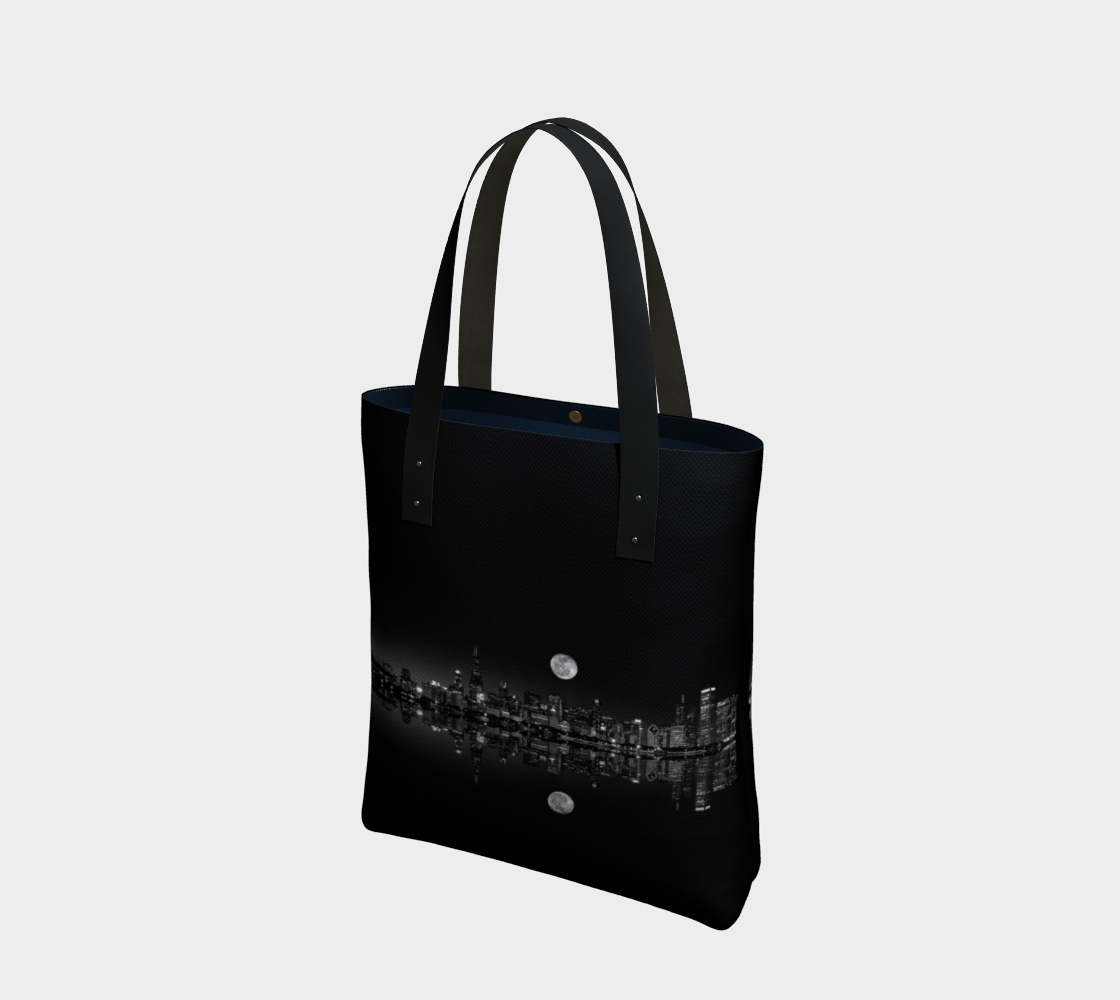 Moon Over Chicago Tote Bag preview