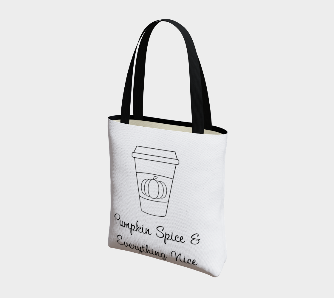 Aperçu de Pumpkin Spice & Everything Nice Basic Tote #3