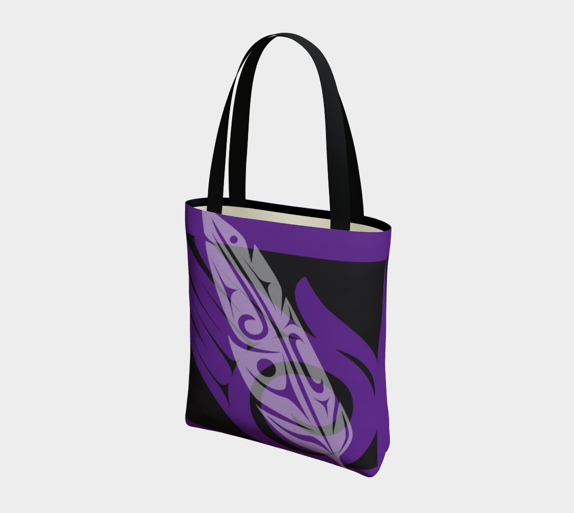The Gift Purple & Black Tote preview #3