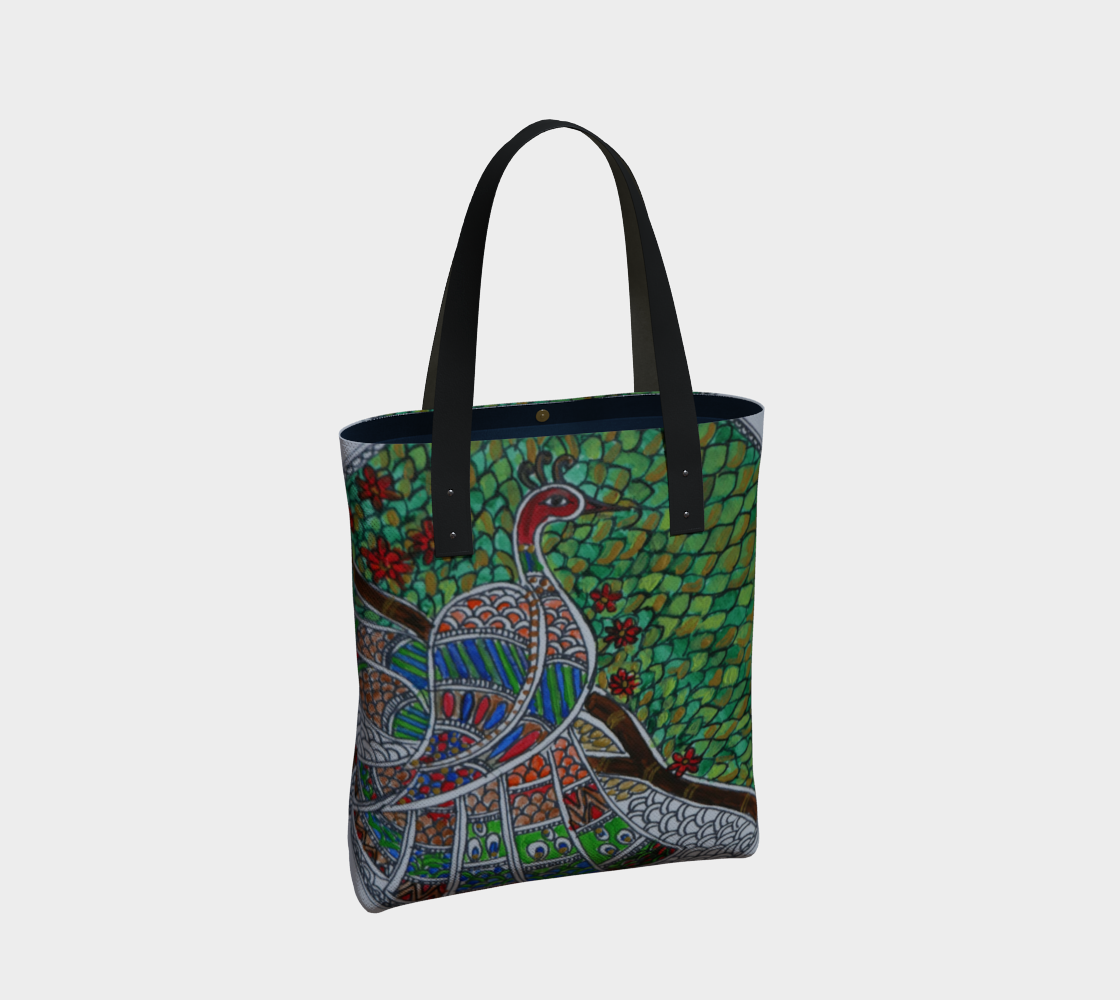 Peacock tote preview #2