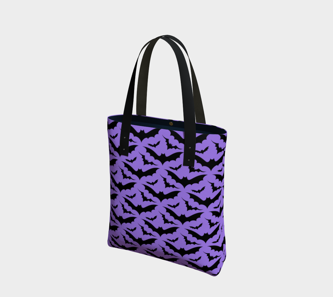 Purple Bats Tote Bag preview
