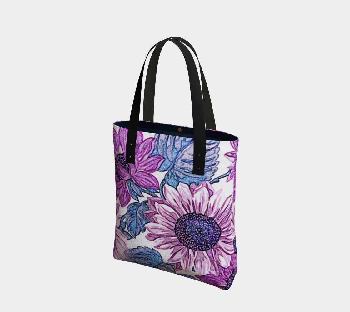 Gorgeous Purple Floral Tote preview