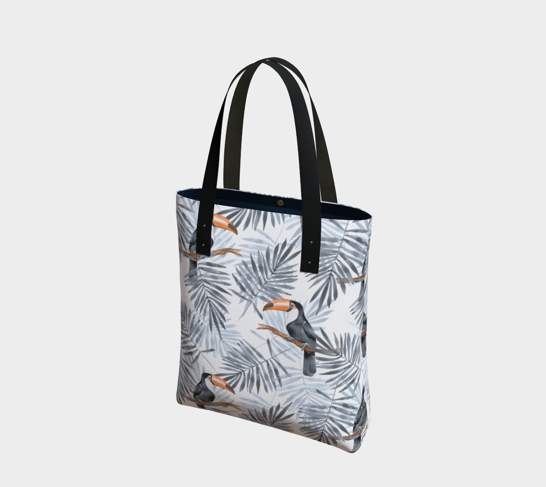 Toucans and palm leaves preview