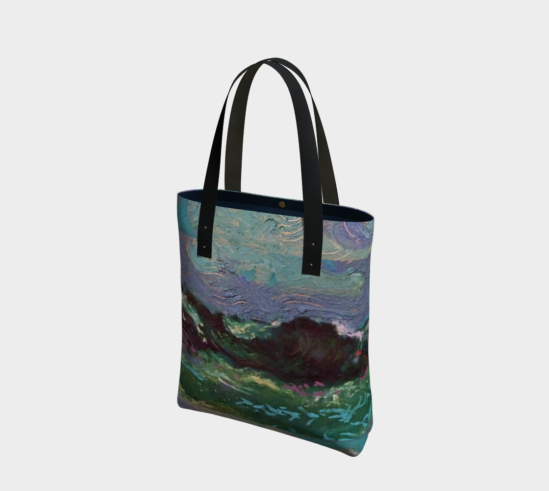 Night Waves Designer Tote Bag preview