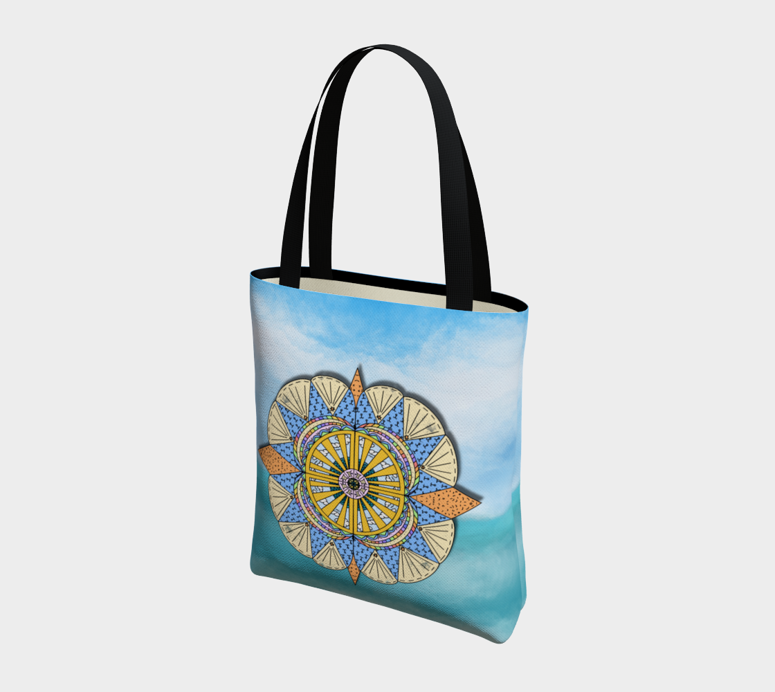 "Sail Away" Beach Mandala Tote preview #3