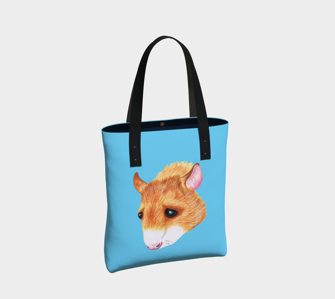 sky blue tote bag