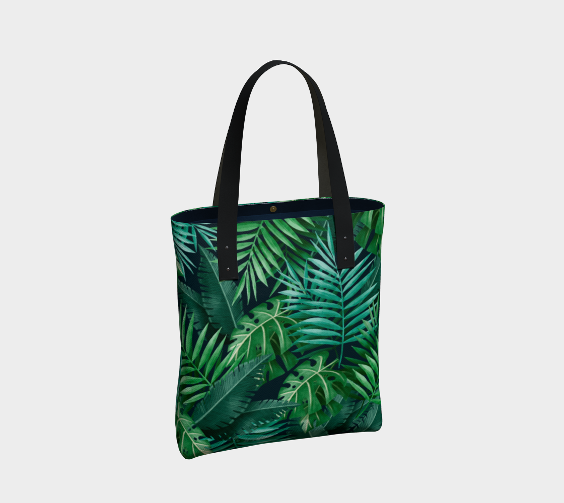 Aperçu de Exotic Jungle Green Leaves #2