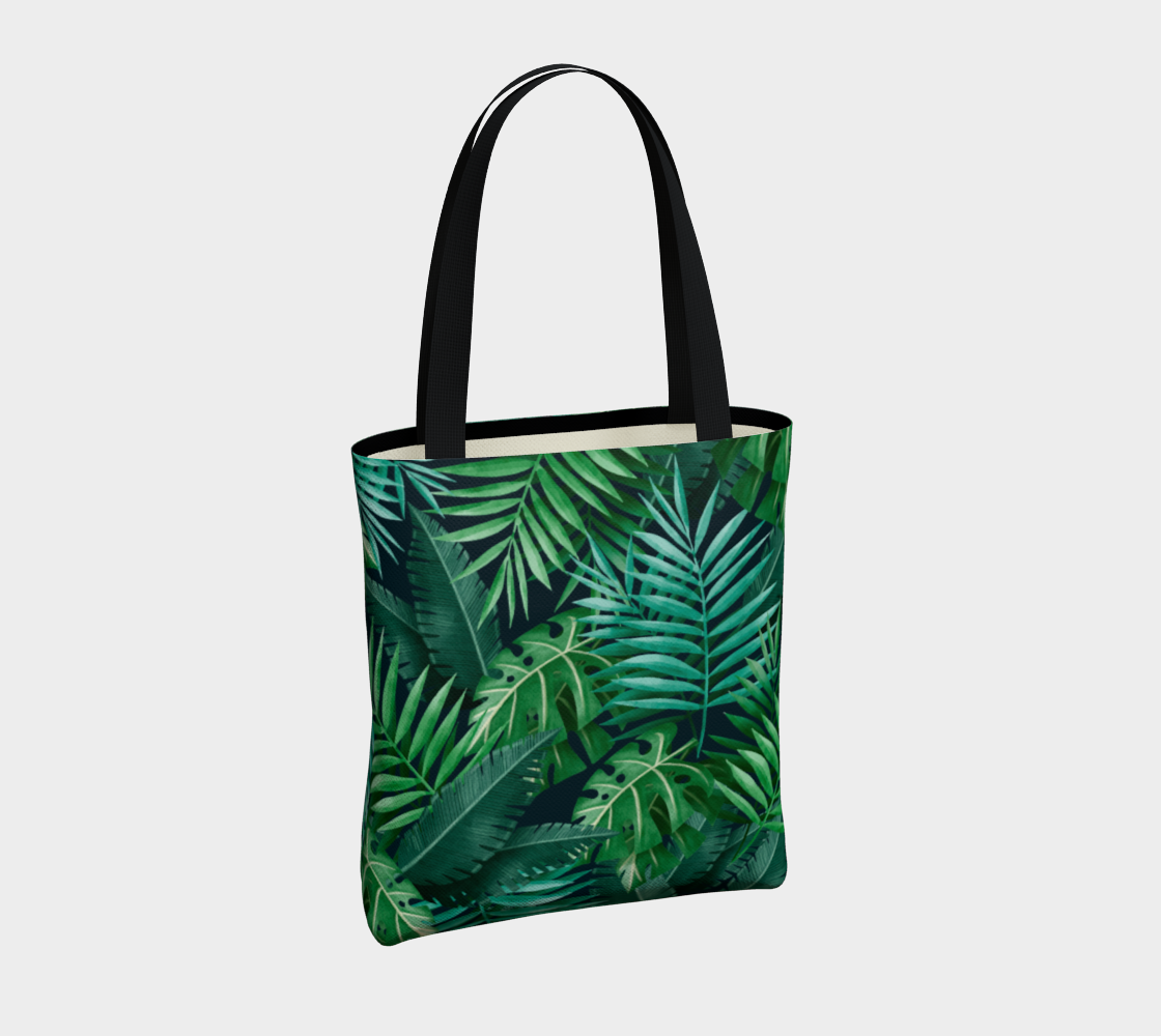 Aperçu de Exotic Jungle Green Leaves #4