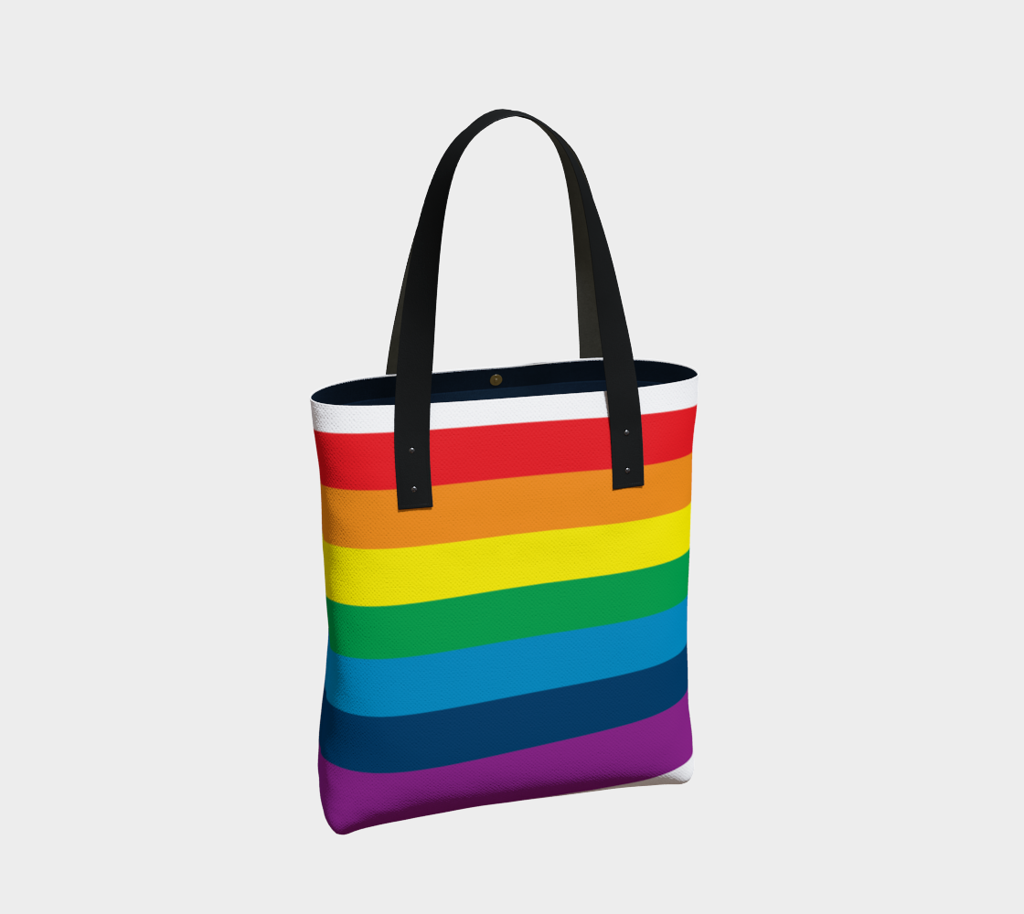 Aperçu de Sac réutilisable ou sacoche urbain arc-en-ciel #2