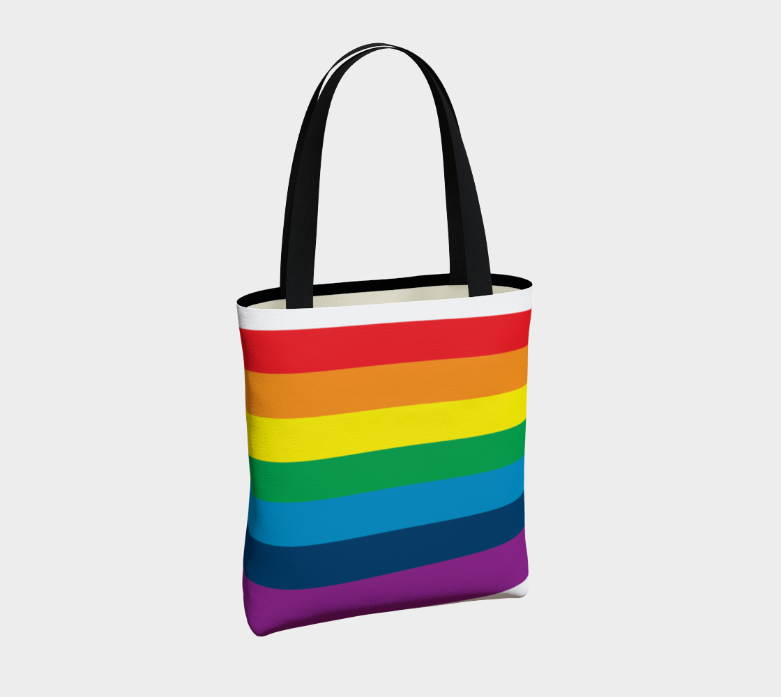 Aperçu de Sac réutilisable ou sacoche urbain arc-en-ciel #4
