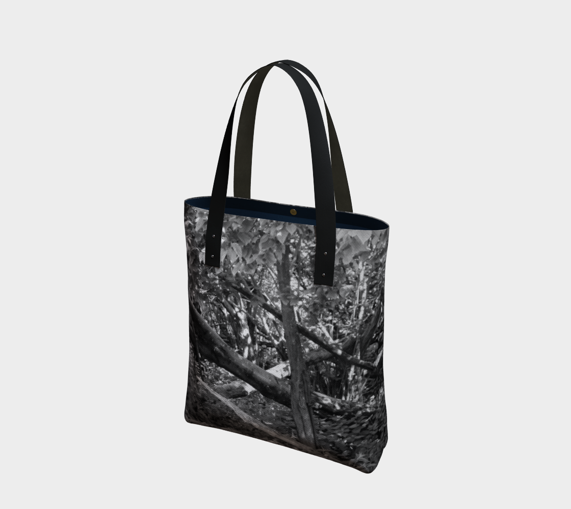 Black and white Totebag Forest preview