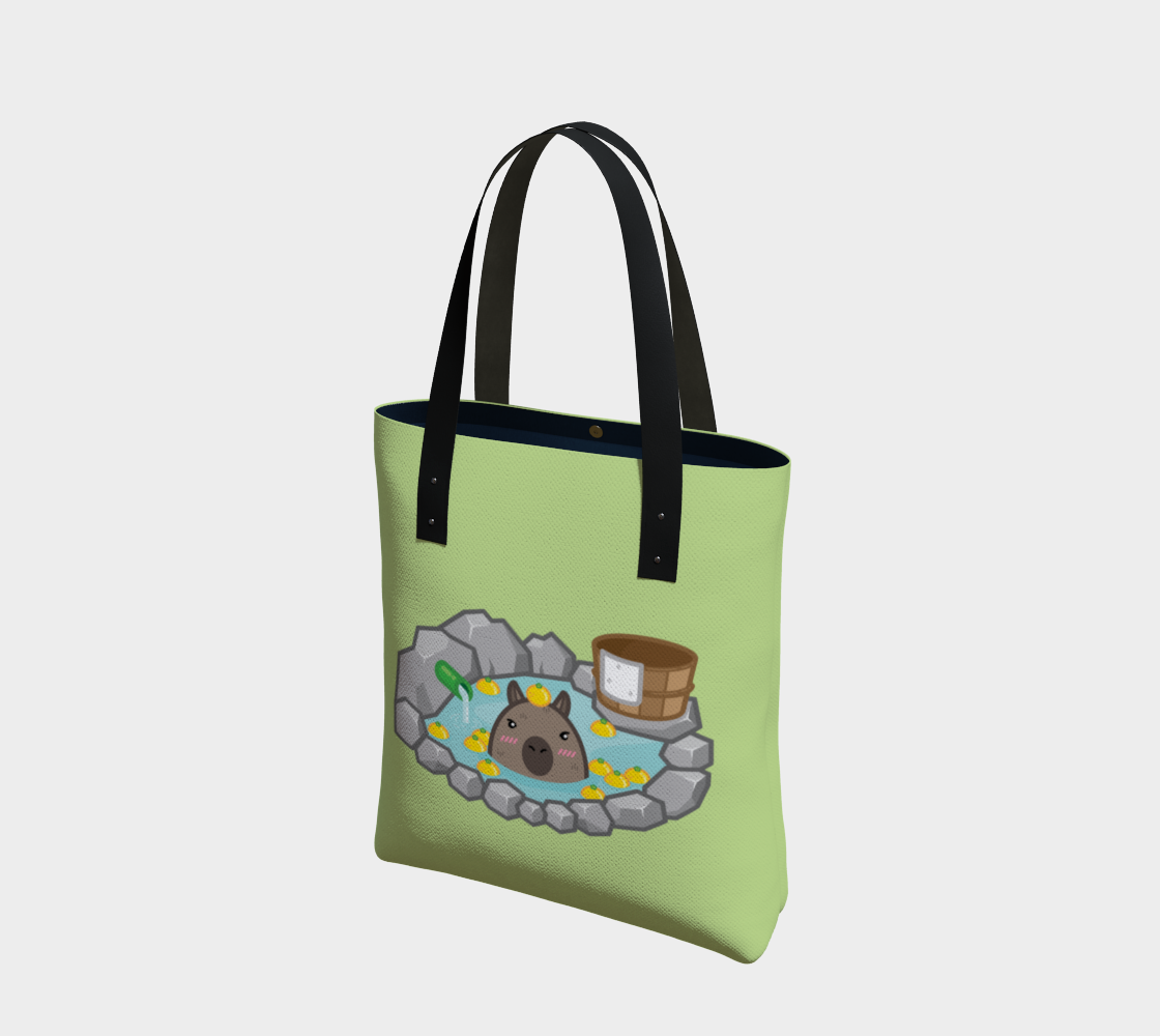 Capybara in Yuzu Onsen Tote Bag preview