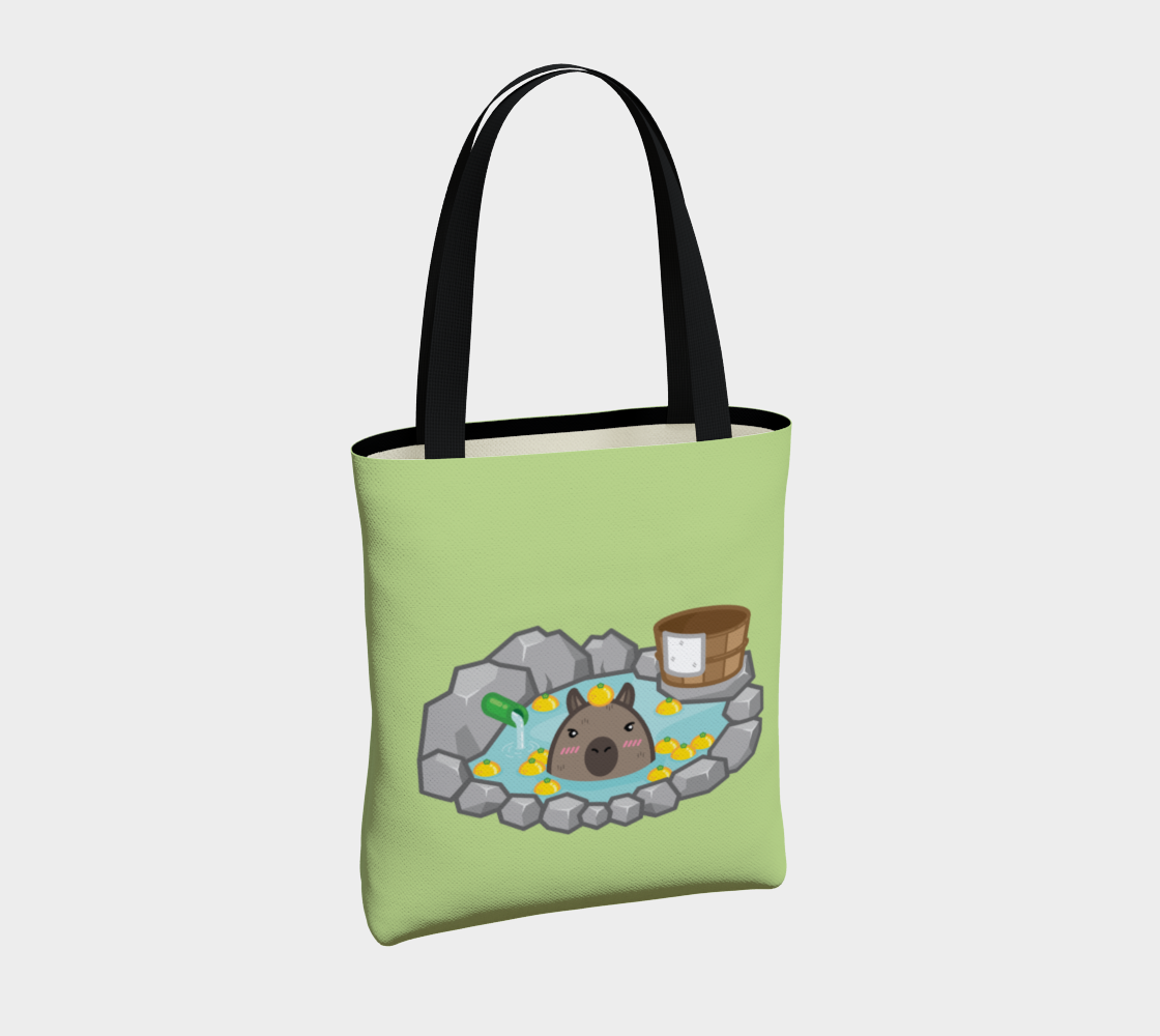Capybara in Yuzu Onsen Tote Bag preview #4