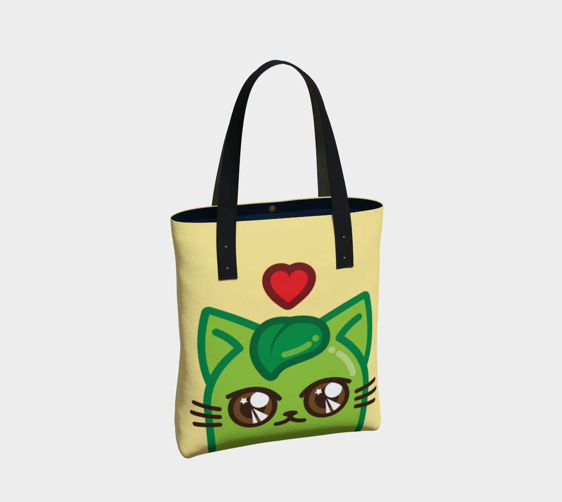 Cat Bean Face Tote Bag preview #2