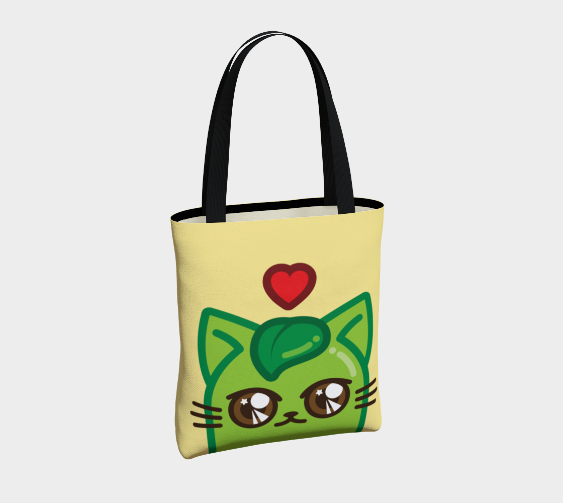 Cat Bean Face Tote Bag preview #4