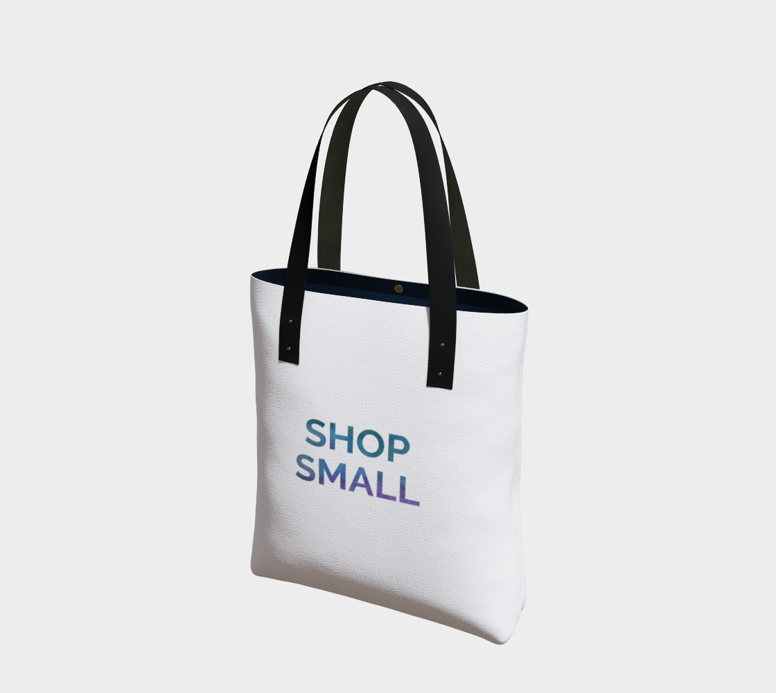 Shop Small - white background multicolour text preview #1