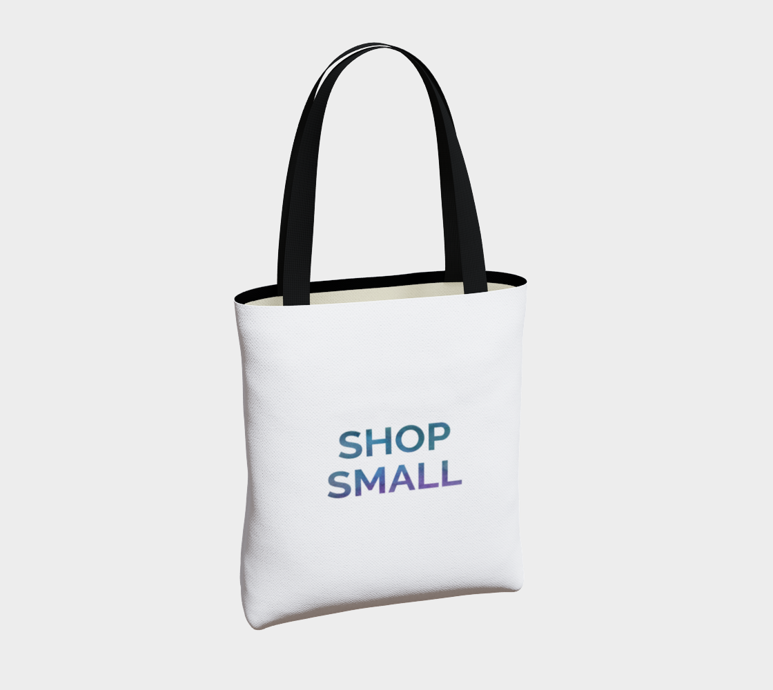 Shop Small - white background multicolour text preview #4