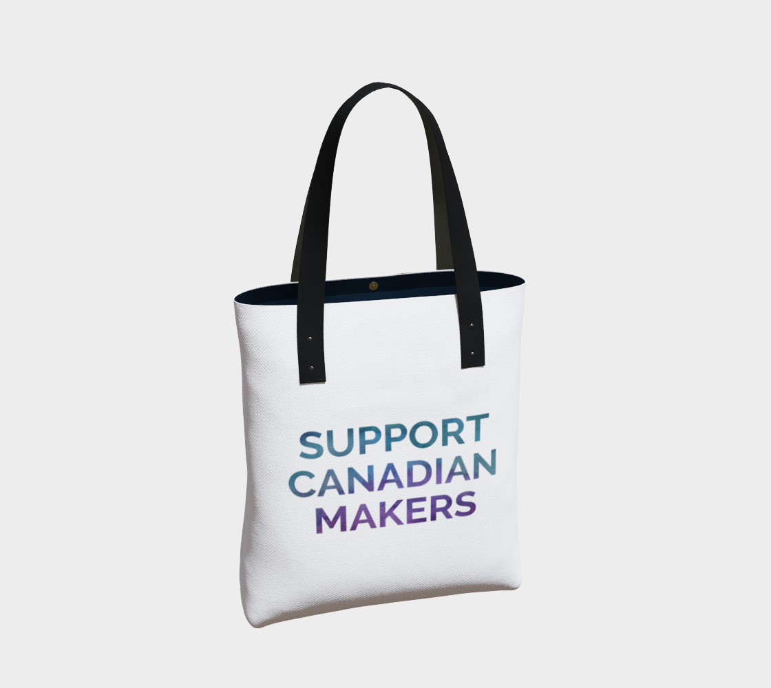 Support Canadian Makers - white background multicolour text preview #2