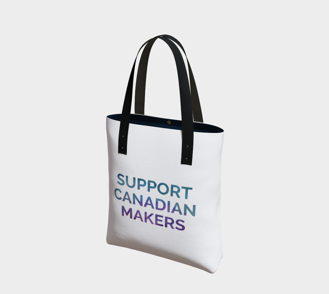 Support Canadian Makers - white background multicolour text preview #1