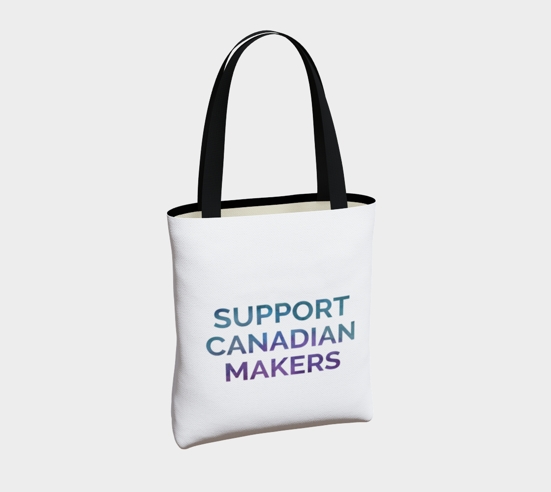 Support Canadian Makers - white background multicolour text preview #4