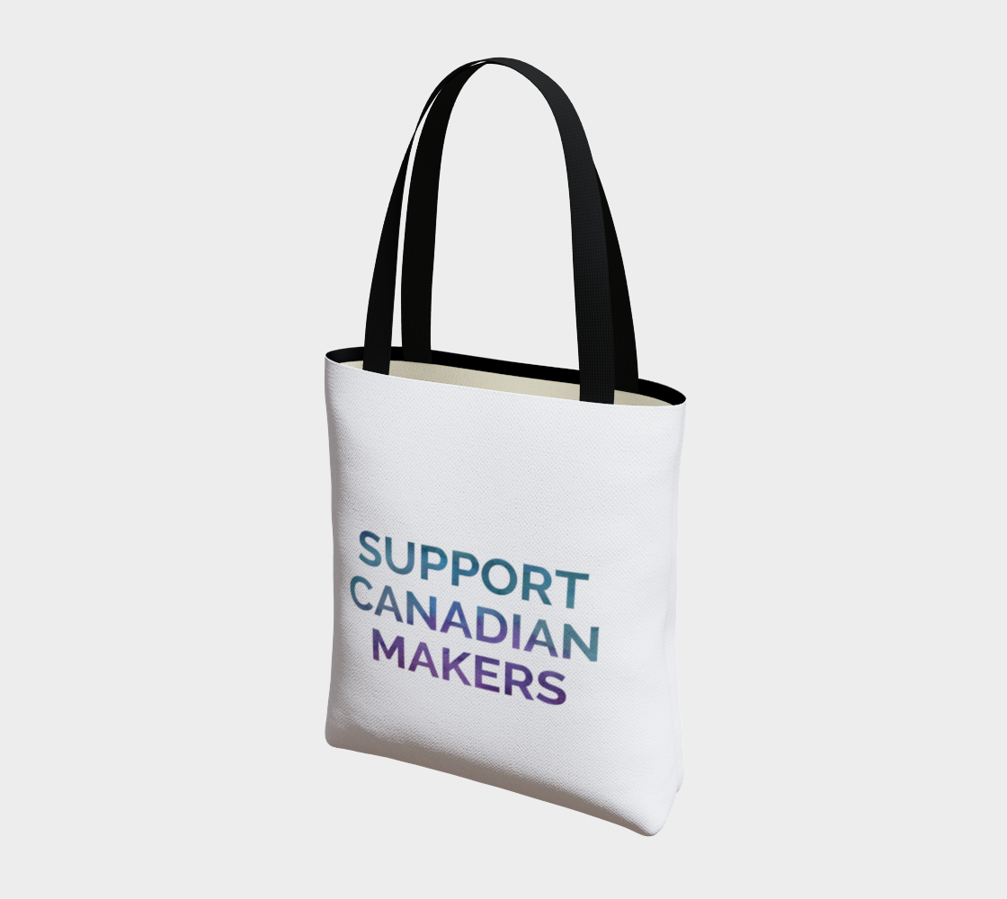 Support Canadian Makers - white background multicolour text preview #3