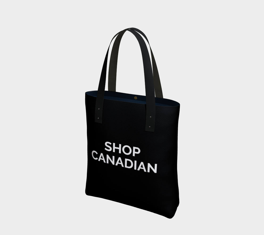 Shop Canadian - black background with white text preview #1