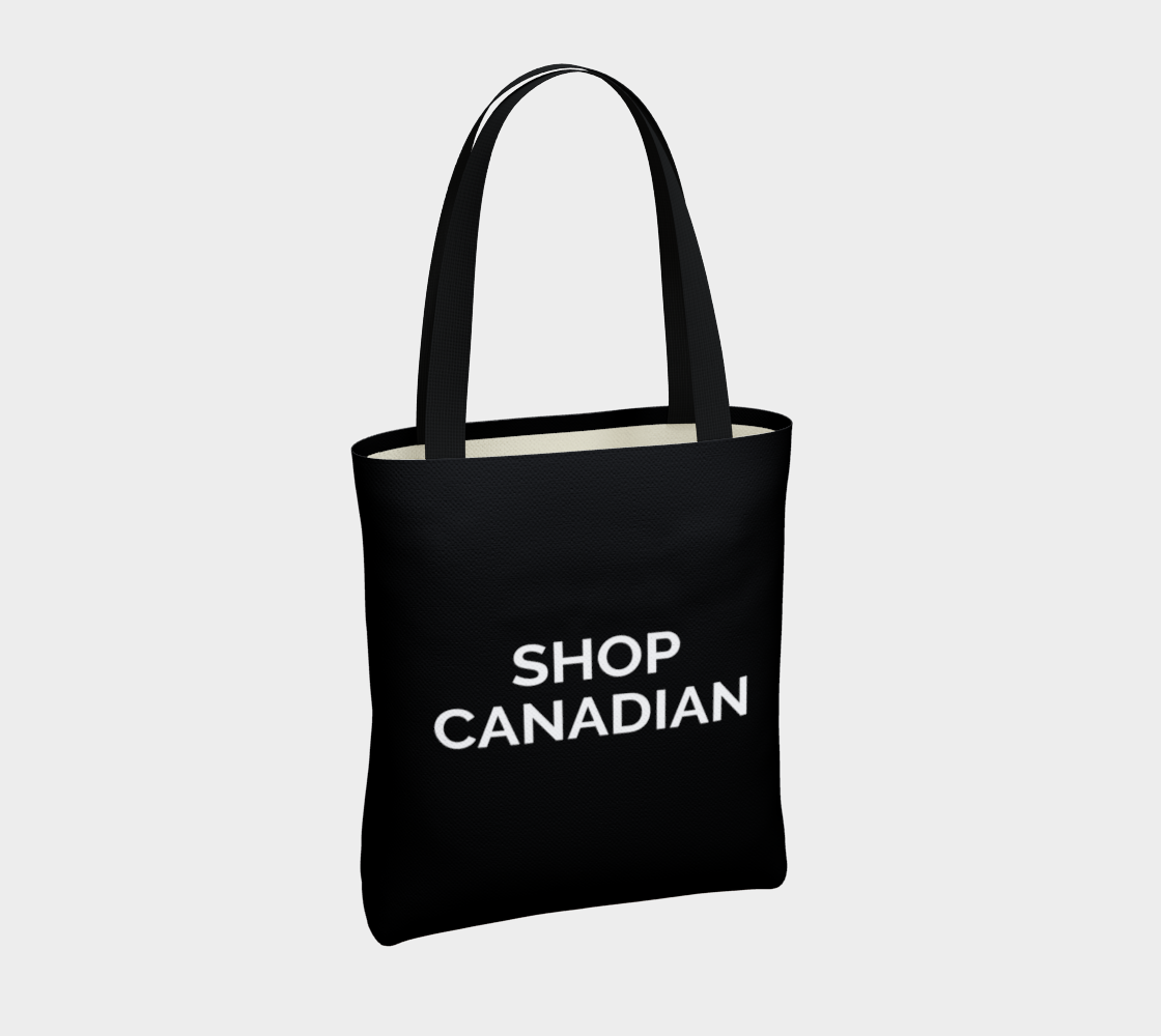 Shop Canadian - black background with white text preview #4