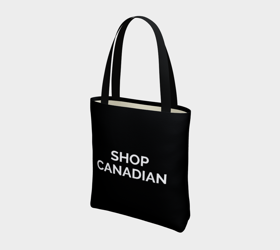 Shop Canadian - black background with white text preview #3