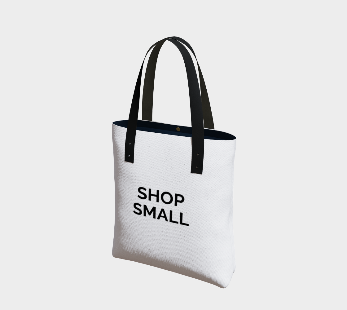 Shop Small - white background with black text preview #1