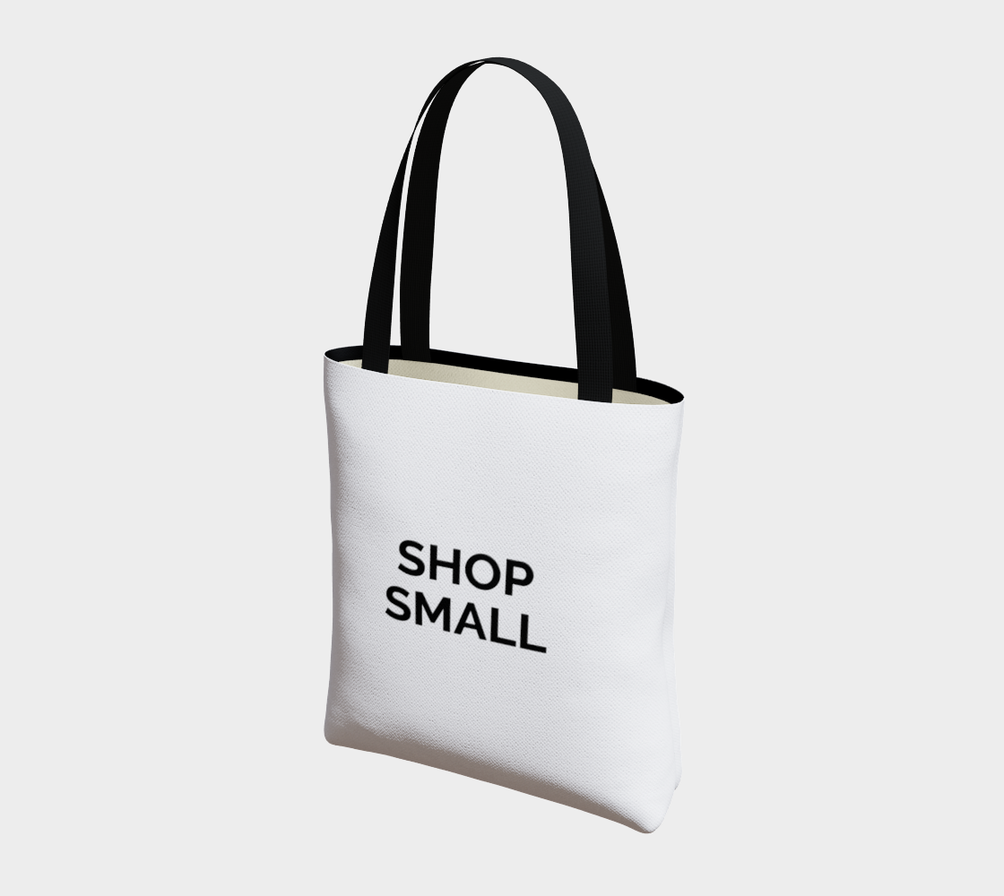 Shop Small - white background with black text preview #3