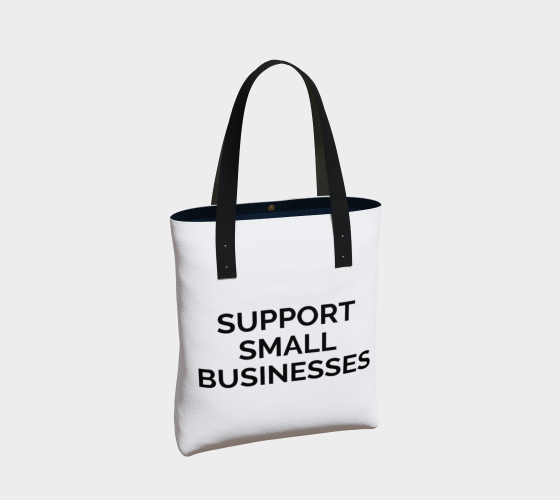 Support Small Businesses - white background with black text preview #2