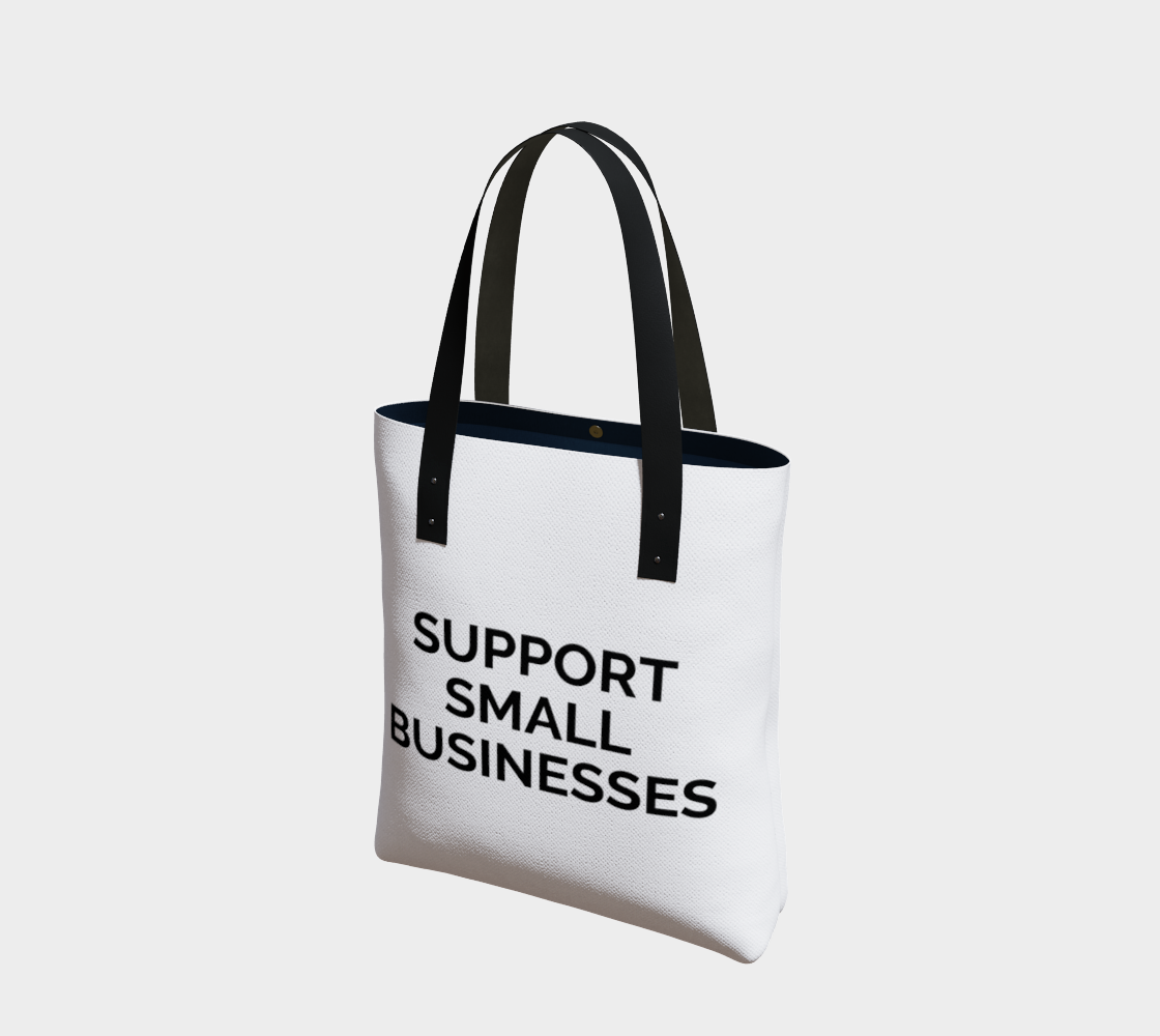Support Small Businesses - white background with black text preview #1