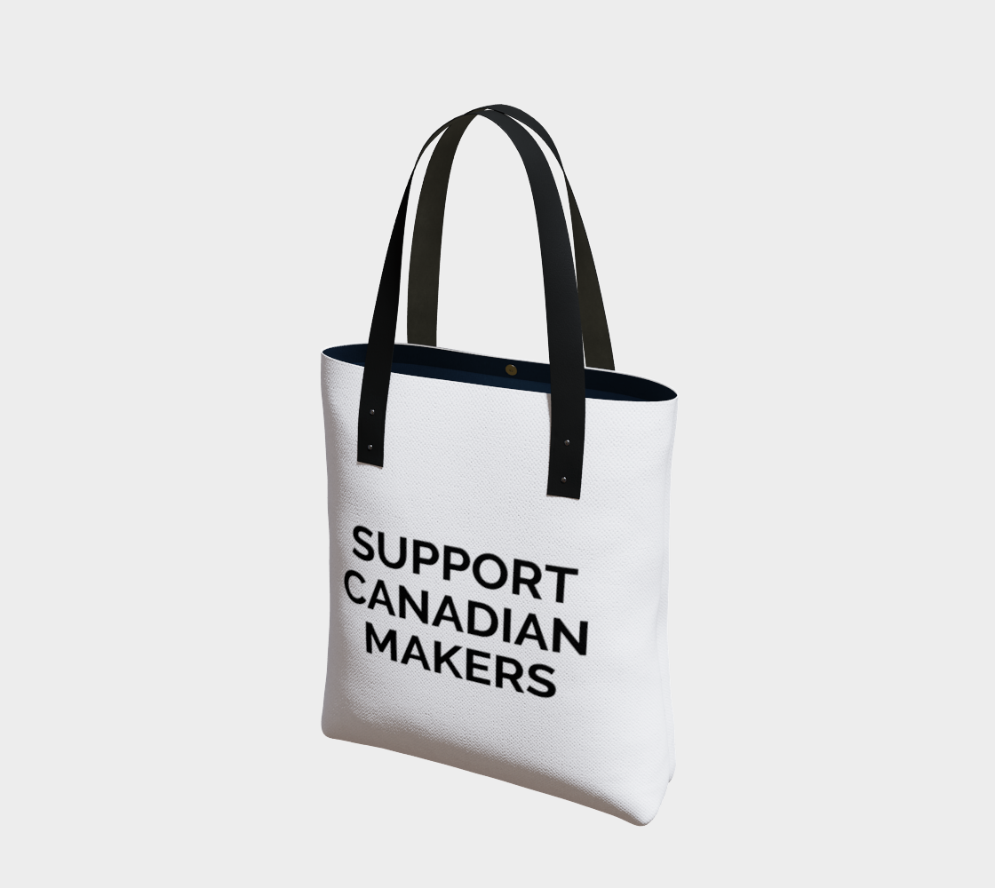Support Canadian Makers - white background with black text preview #1