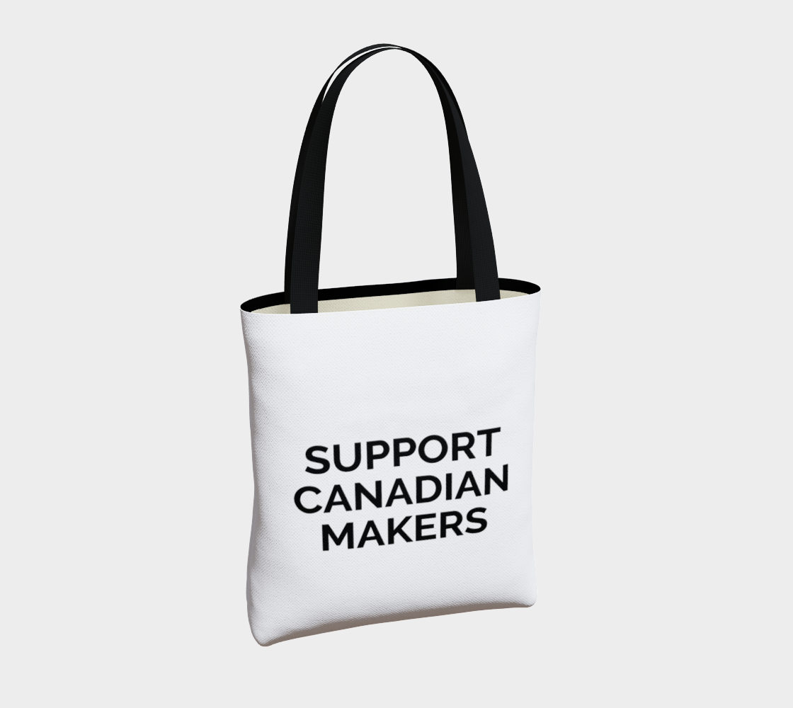 Support Canadian Makers - white background with black text preview #4