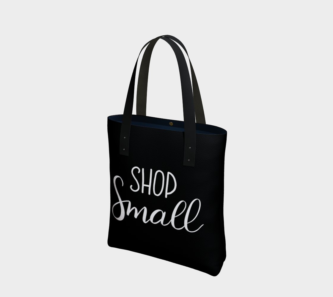 Shop Small - black background with white lettering preview #1