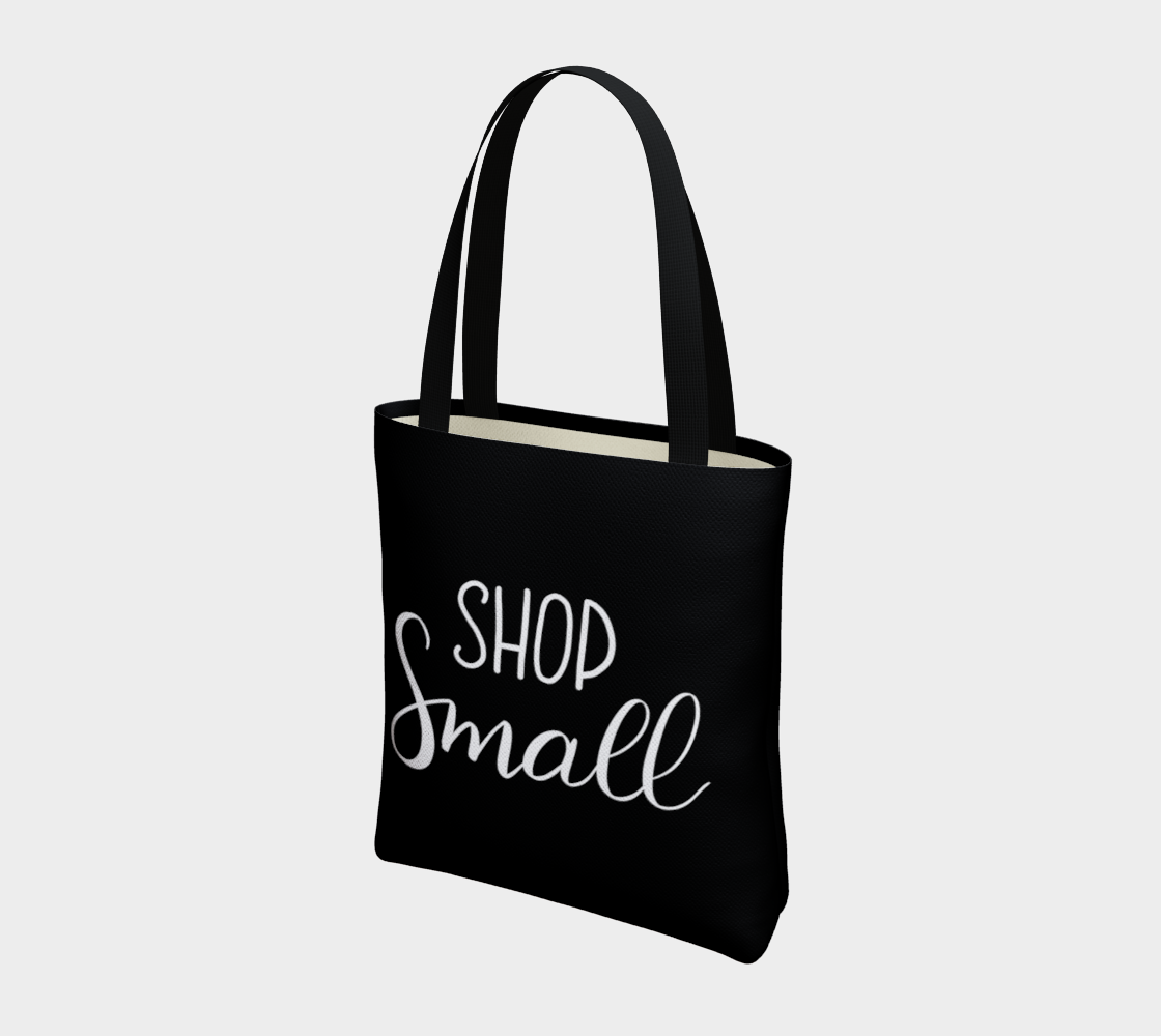 Shop Small - black background with white lettering thumbnail #4