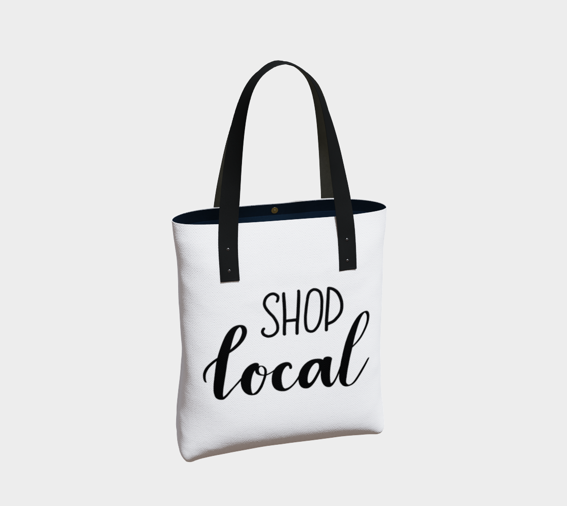Shop Local - white background with black lettering thumbnail #3