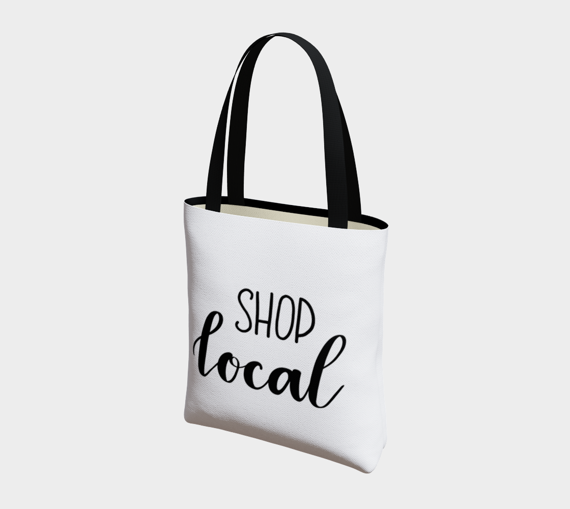 Shop Local - white background with black lettering thumbnail #4