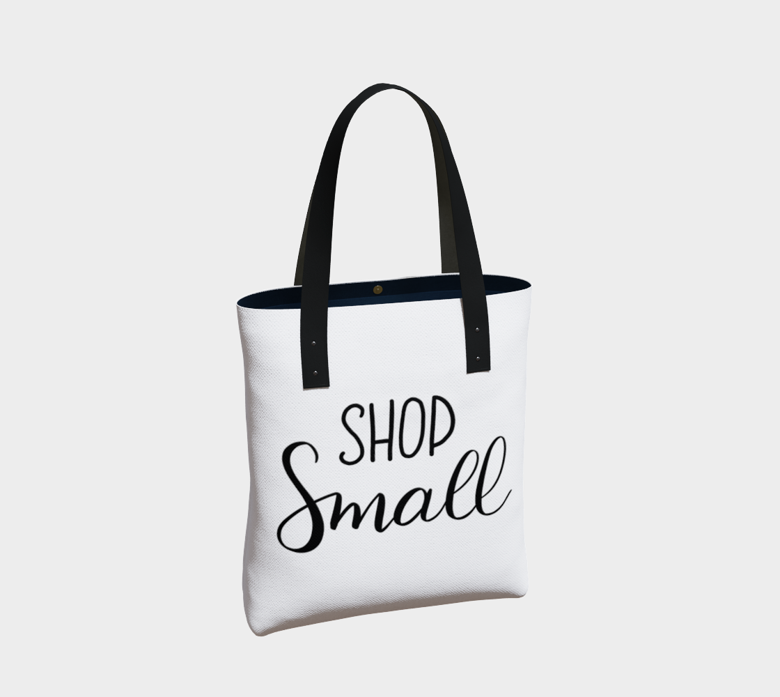 Shop Small - white background with black lettering thumbnail #3