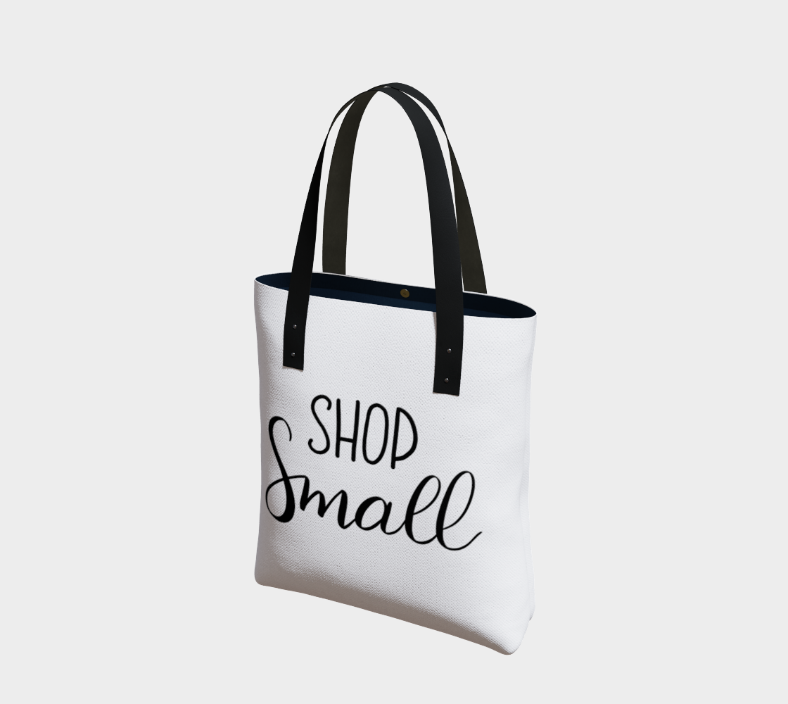 Shop Small - white background with black lettering preview #1