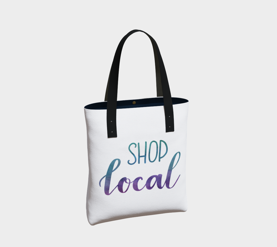 Shop Local - white background with multicolour lettering thumbnail #3