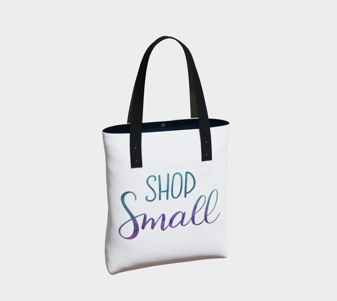 Shop Small - white background with multicolour lettering thumbnail #3
