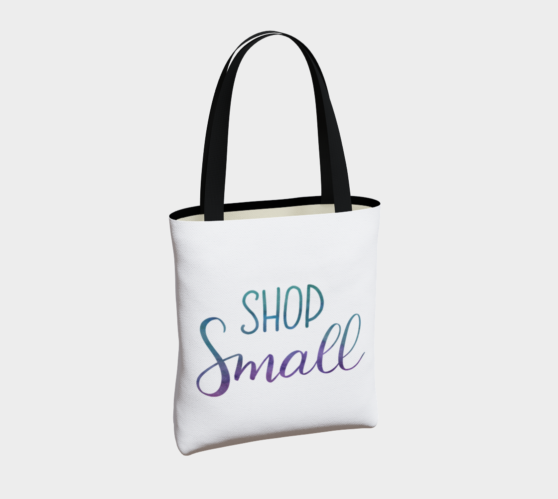 Shop Small - white background with multicolour lettering thumbnail #5