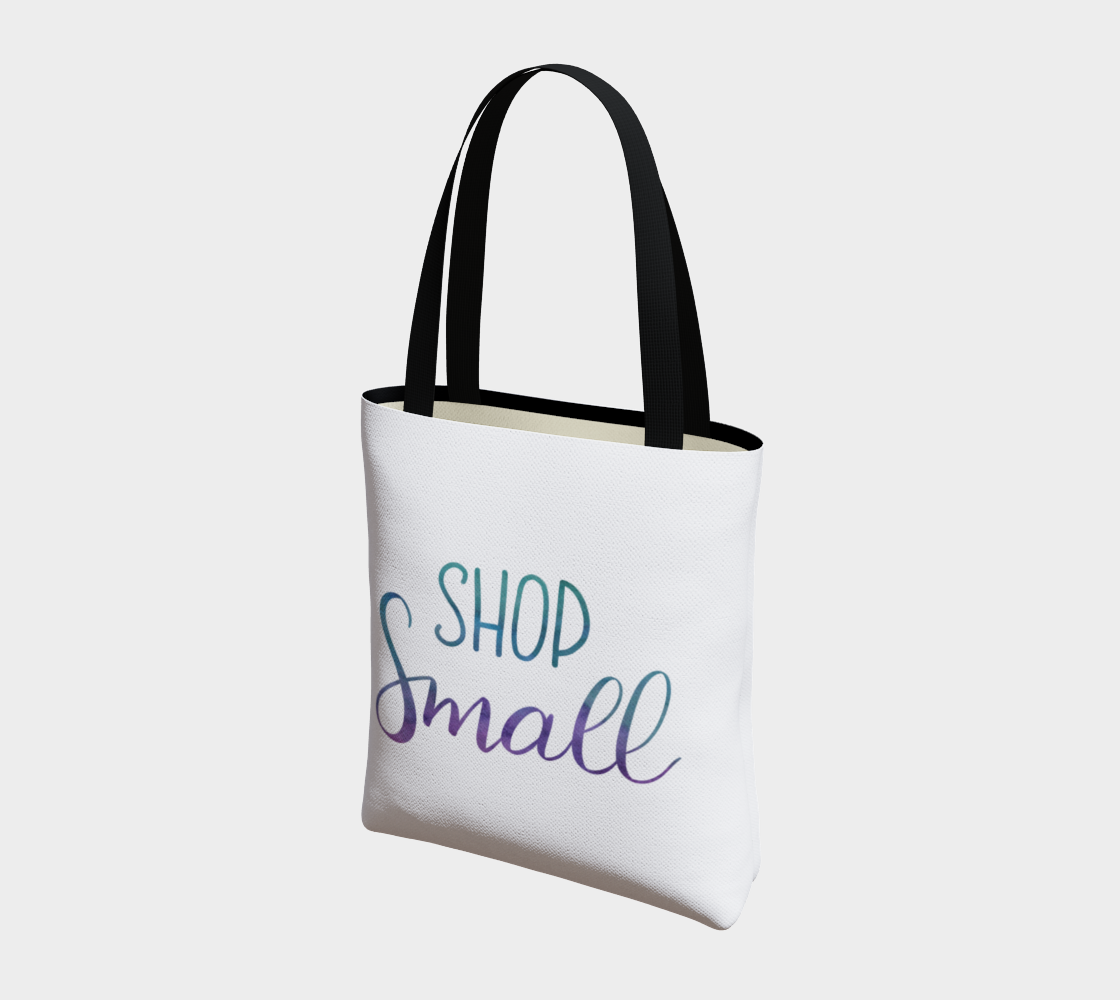 Shop Small - white background with multicolour lettering thumbnail #4