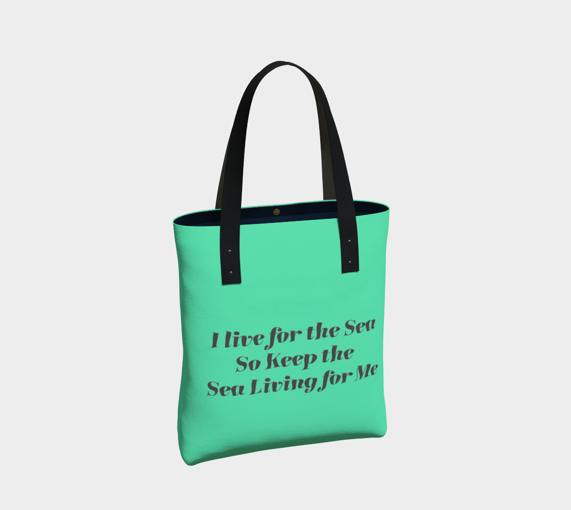 Sea Bunny with Text in Sea Green preview #2
