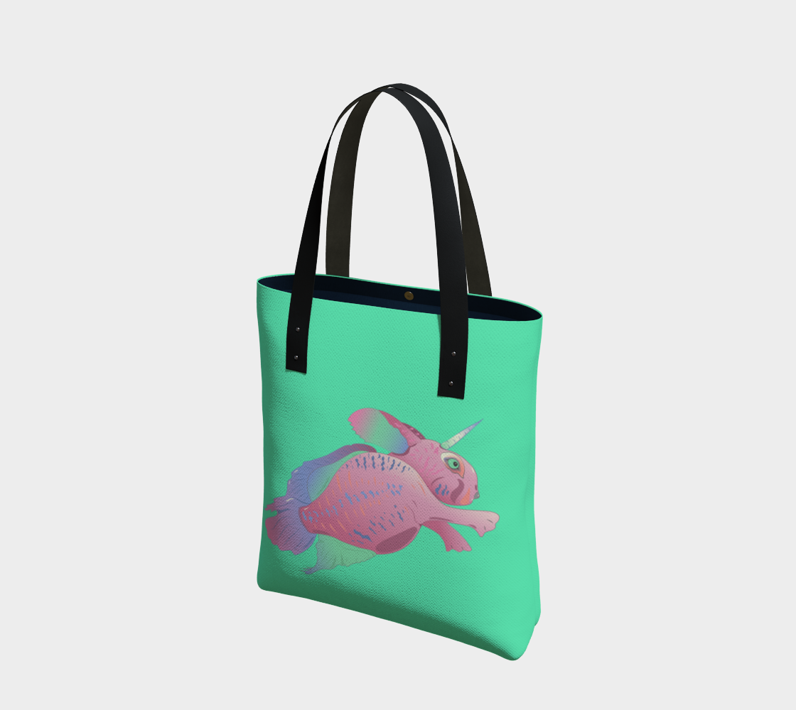 Sea Bunny with Text in Sea Green preview #1