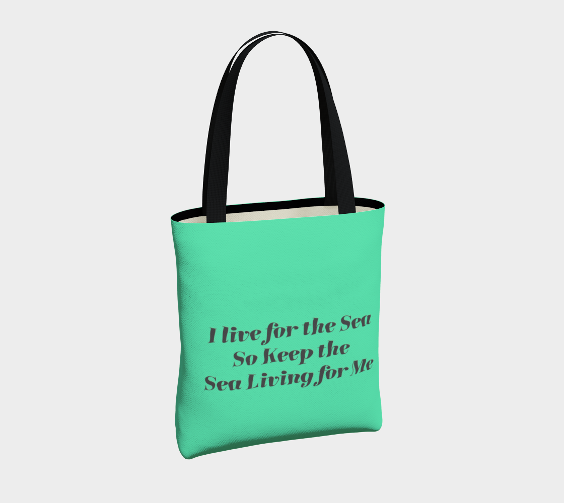 Sea Bunny with Text in Sea Green preview #4