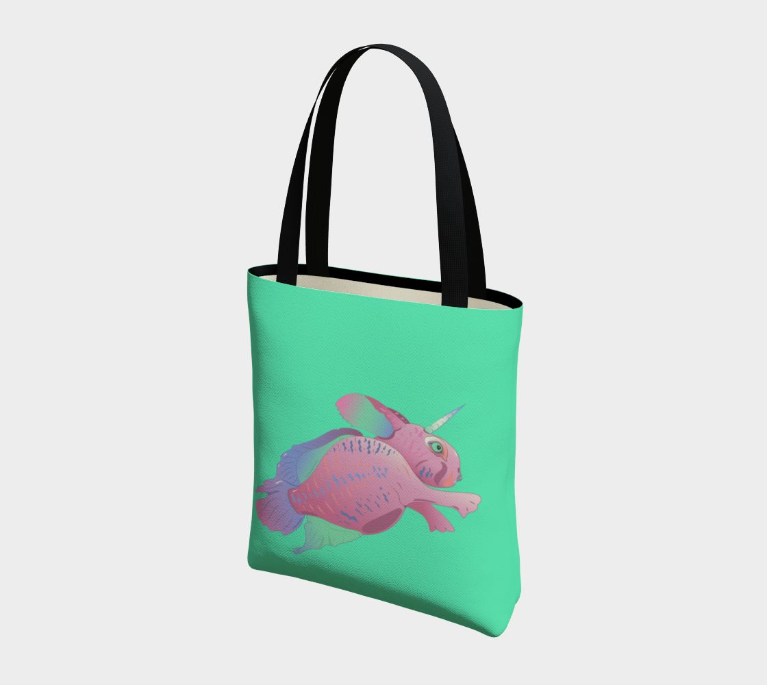 Sea Bunny with Text in Sea Green preview #3